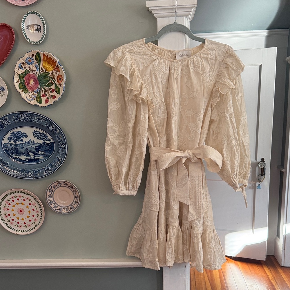 Cleobella Embroidered Cream dress